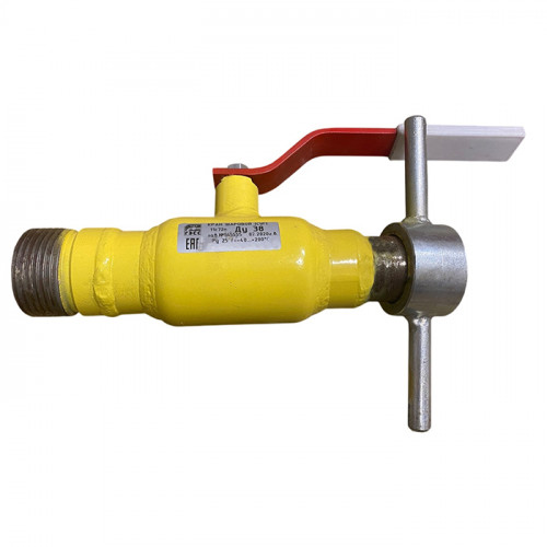 Запорный кран М60*4 для сливного шланга Ду 38