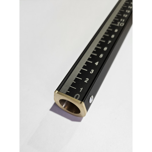 Метрошток МШИ-4,5 черный (3 звена, полукруглый)